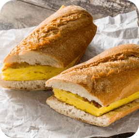 Bocadillo Tortilla de patata recién hecho