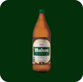 Cerveza Mahou 1L