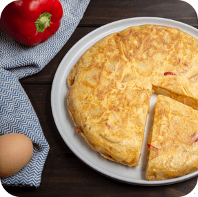 Tortilla de Patatas con Pimientos de la Abuela Tere